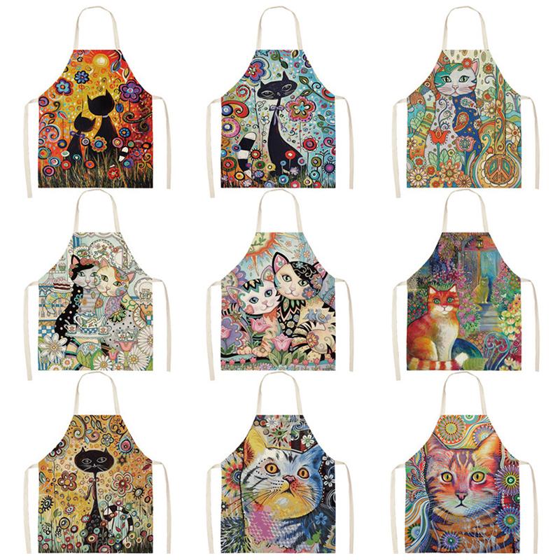 Flower Kitchen Cooking Apron C - Home Cooking For Cats 评论和价格