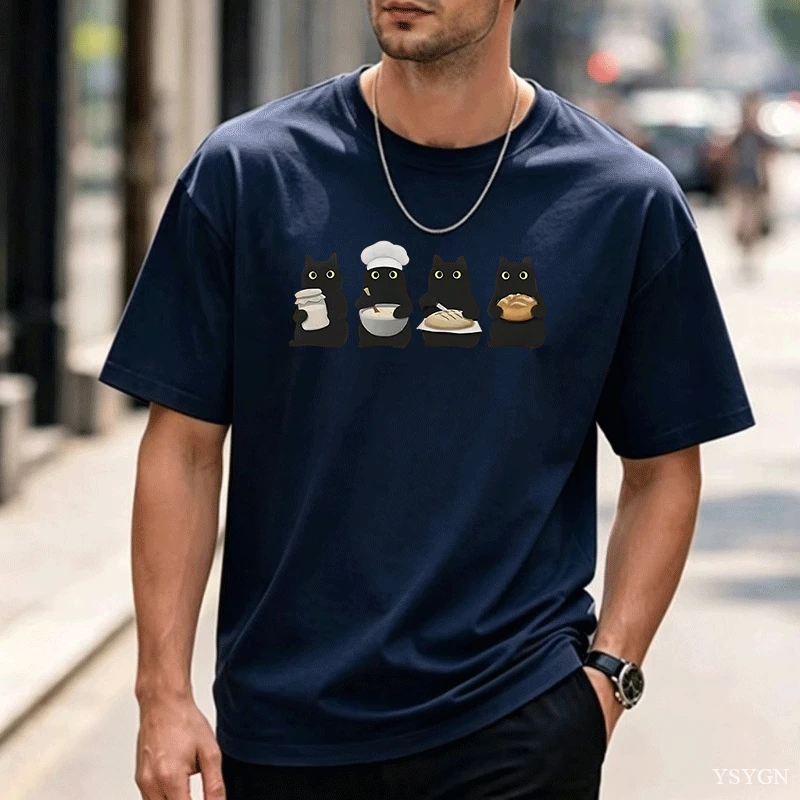 Black Cats Sourdough T Shirt F - Home Cooking For Cats 评论和价格